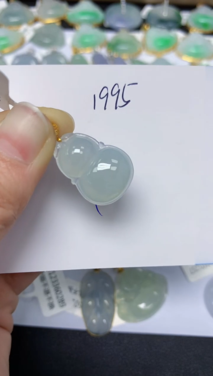 【闪购商品】翡翠颈饰18K金镶嵌天然翡翠A货