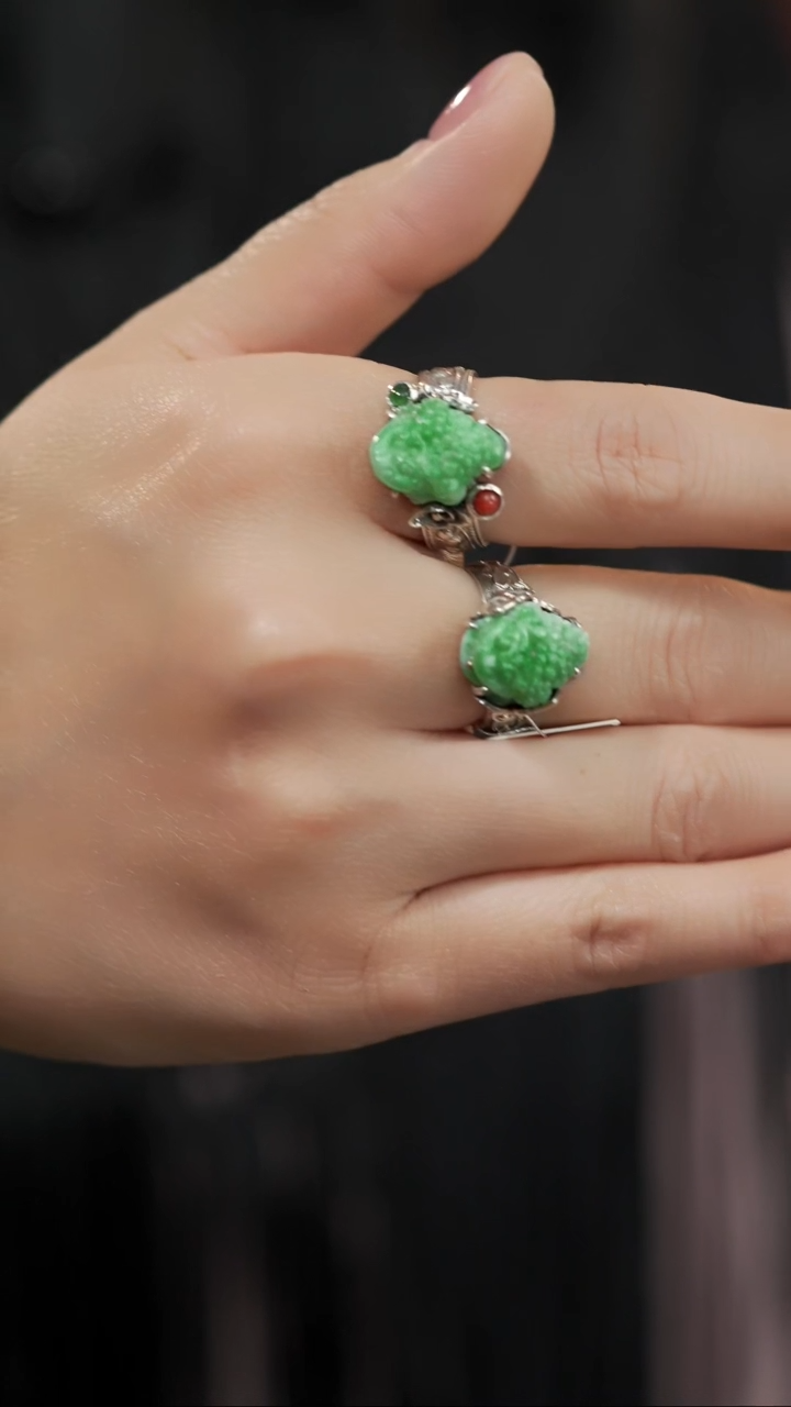 【闪购商品】翡翠戒指未镶嵌@YLG38011728@多样性发其一