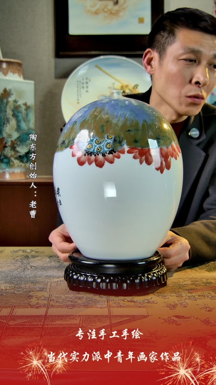 【闪购商品】其他景德镇陶东方陶瓷艺术作品花瓶瓷板画摆件