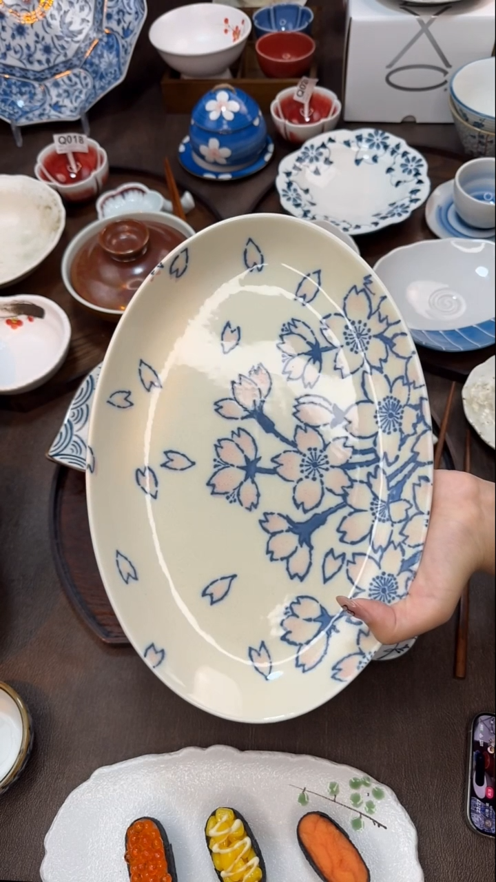 瓷孤品福利（青花）鱼盘