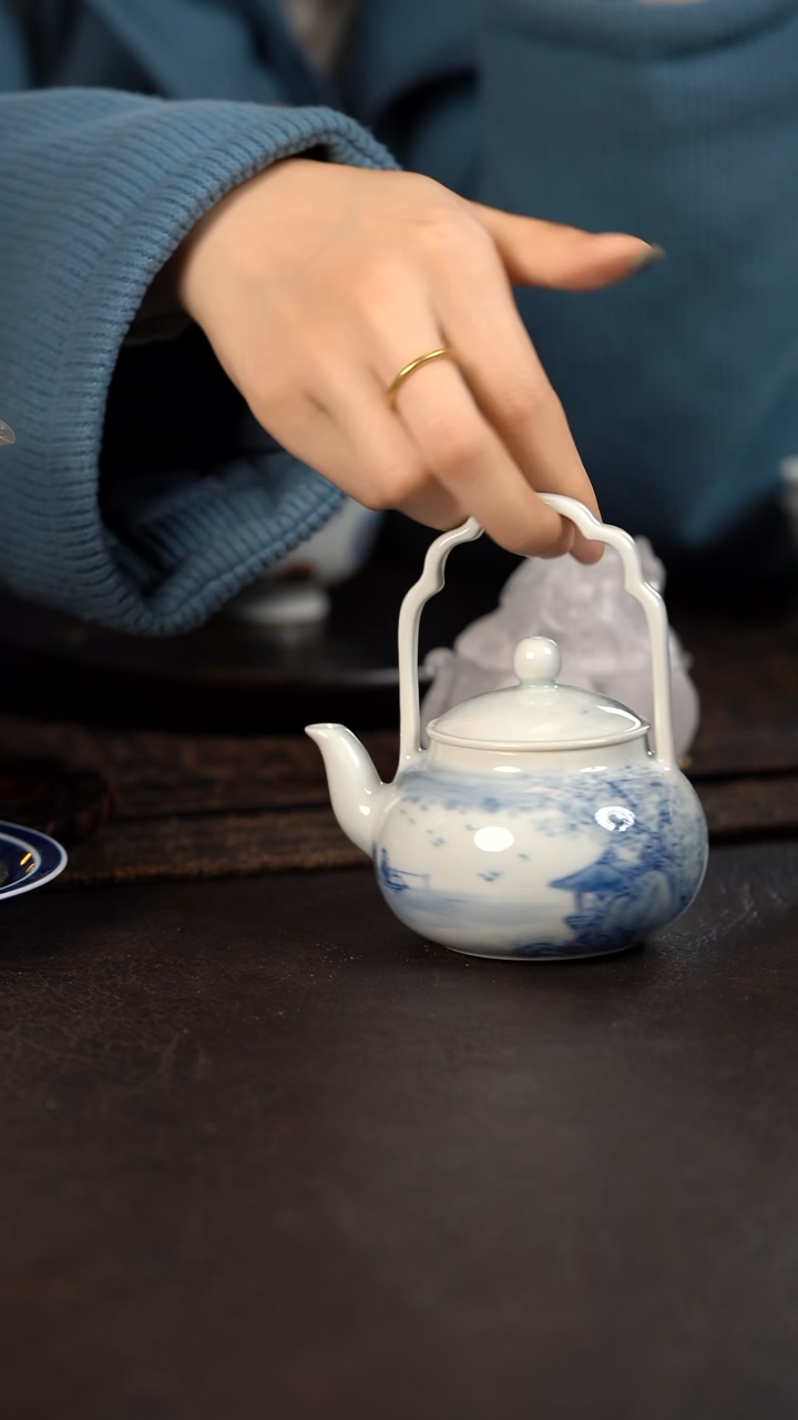 【闪购商品】杯704HLX陶瓷山水提炼壶