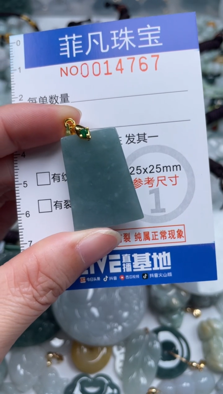 颈饰未镶嵌翡翠14767