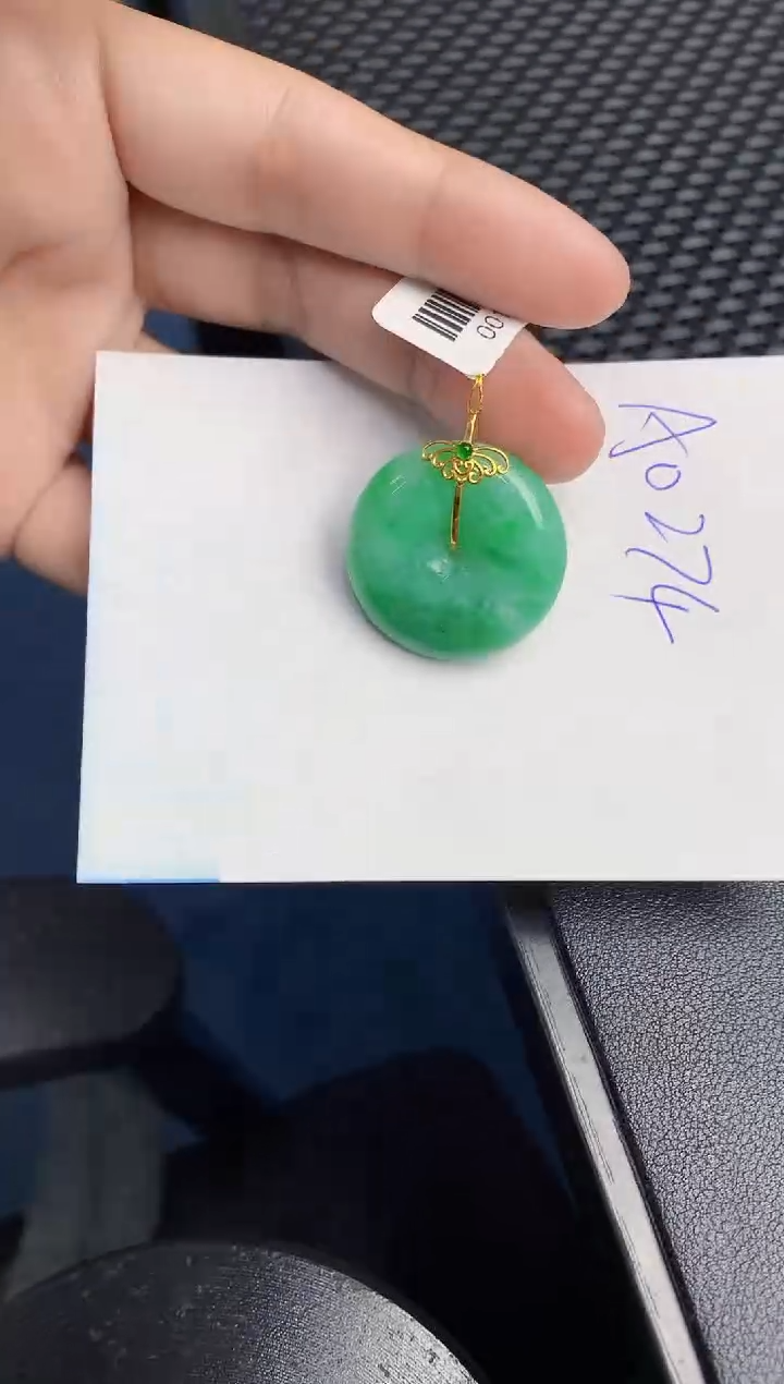 【闪购商品】翡翠颈饰18K金镶嵌000000000