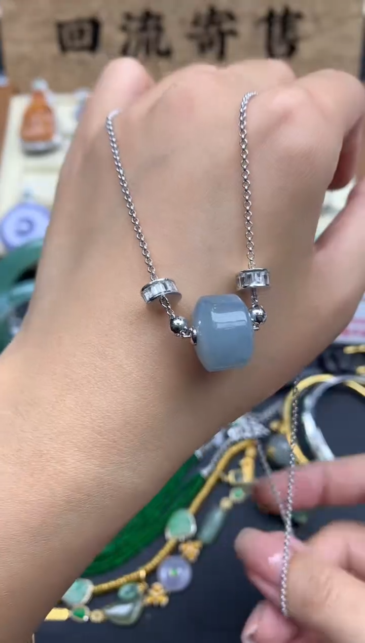 【闪购商品】翡翠颈饰18K金镶嵌496-中国好珍宝