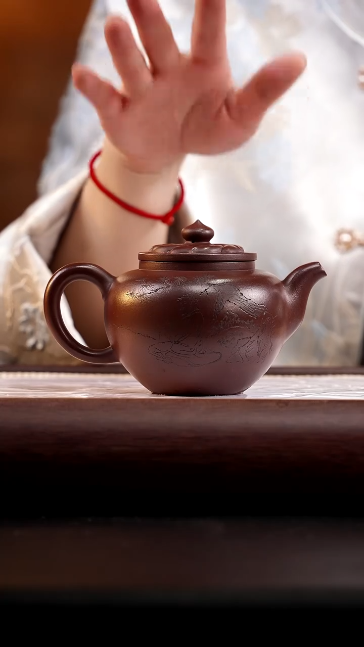 茶壶紫砂红紫泥紫钰荆香280cc