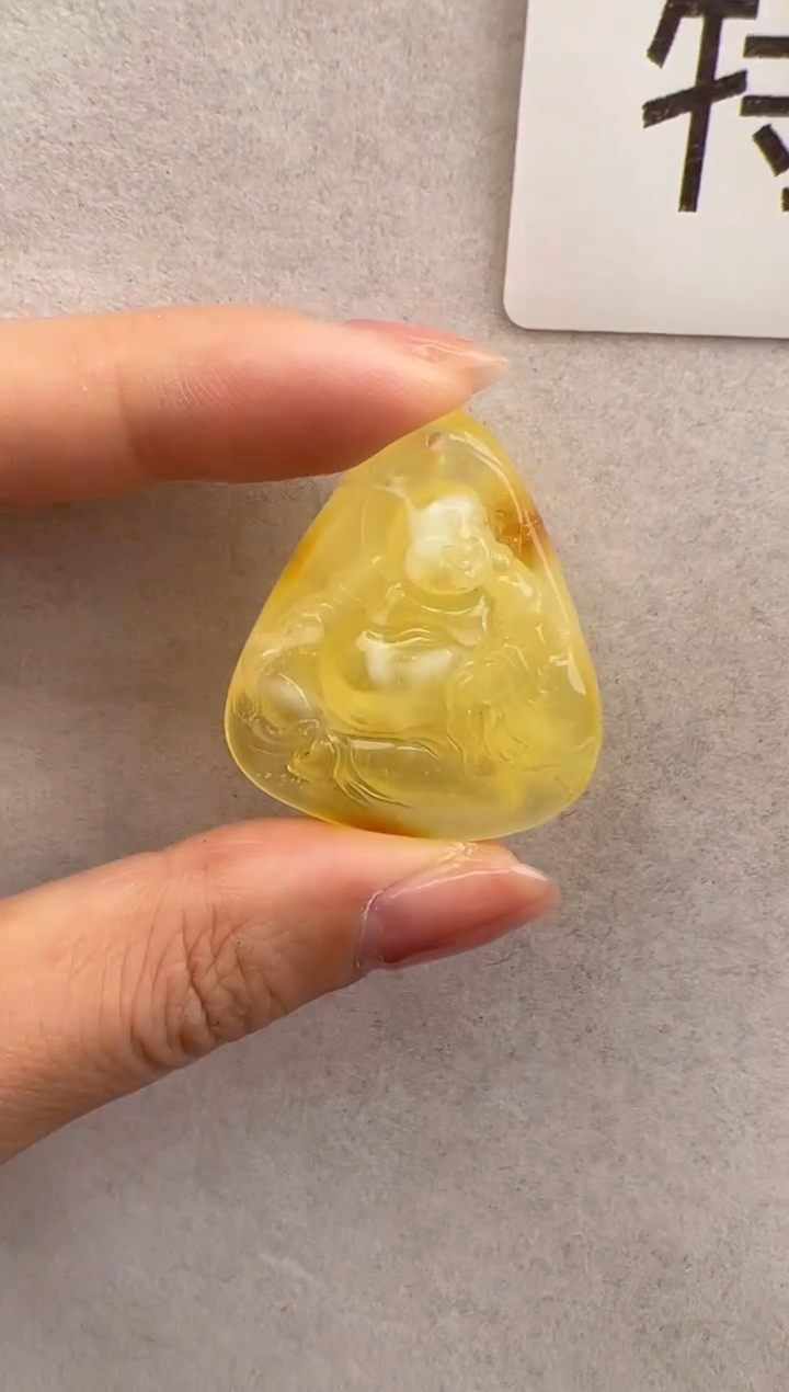 【闪购商品】琥珀裸石未镶嵌10210140-吊坠