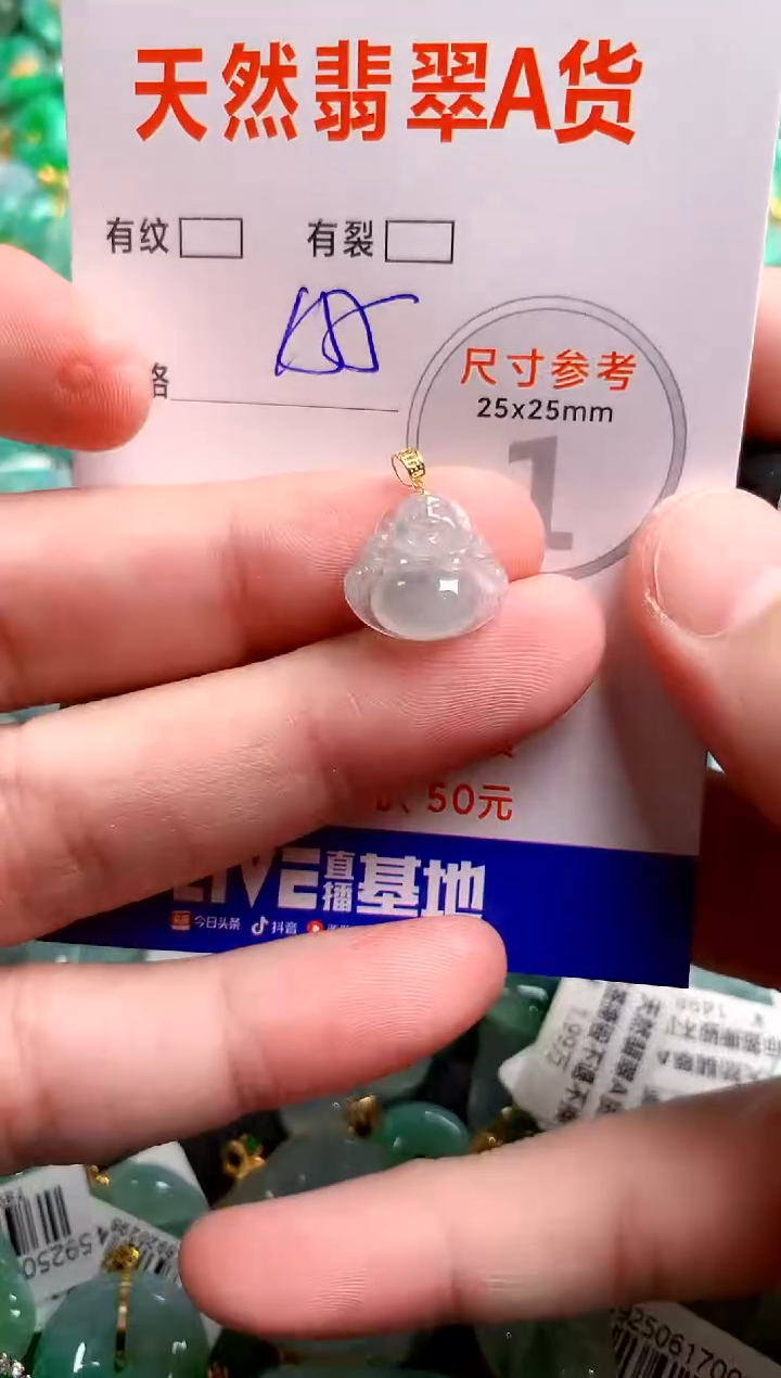 翡翠18K金镶嵌颈饰1000820474