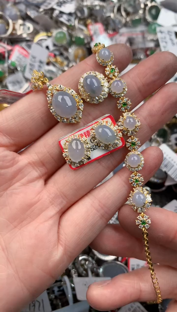 银S925镶嵌戒指翡翠13              6
