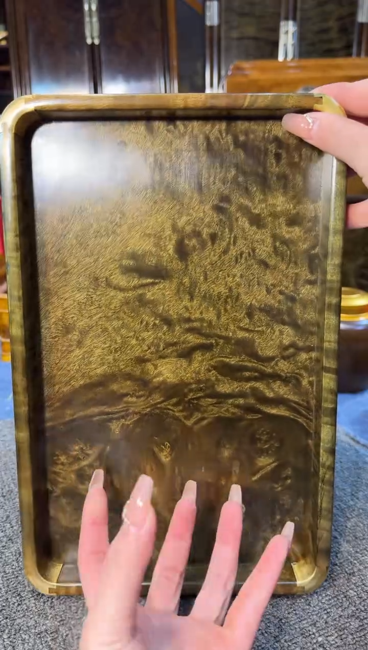 【闪购商品】乌木类成套家具阴沉乌木托盘Y91