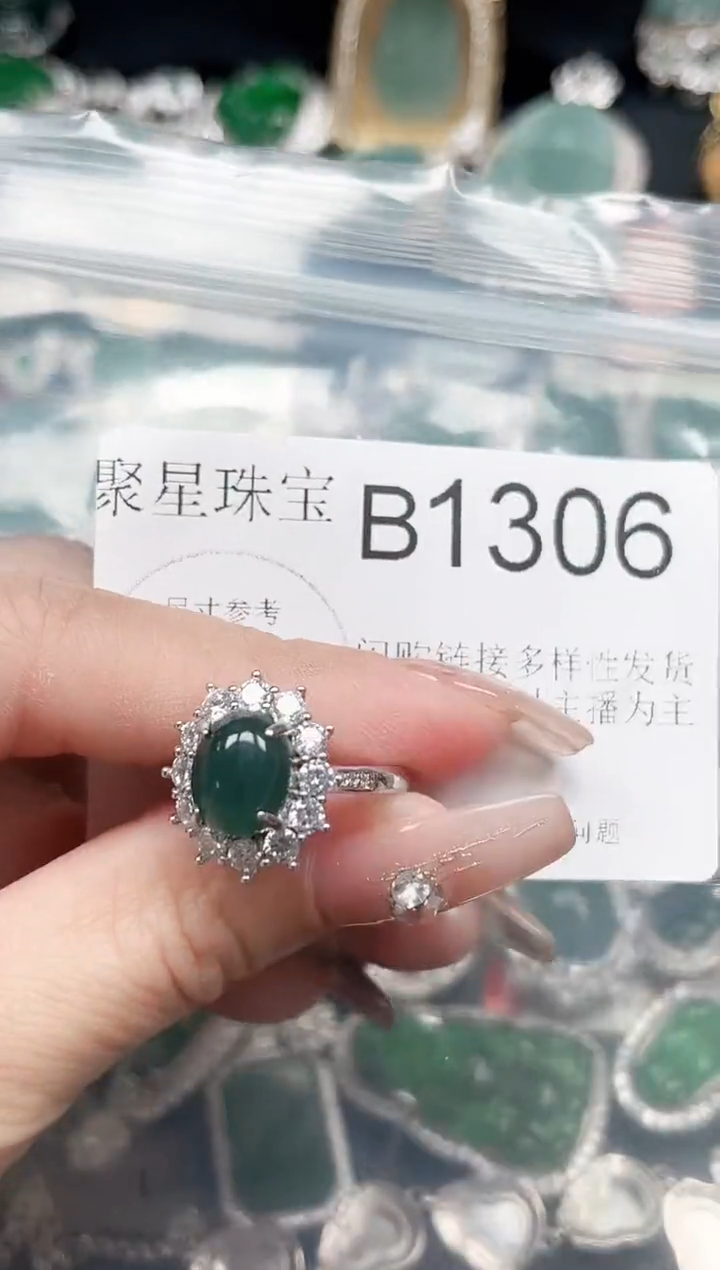 【闪购商品】翡翠颈饰未镶嵌赠皮绳1306