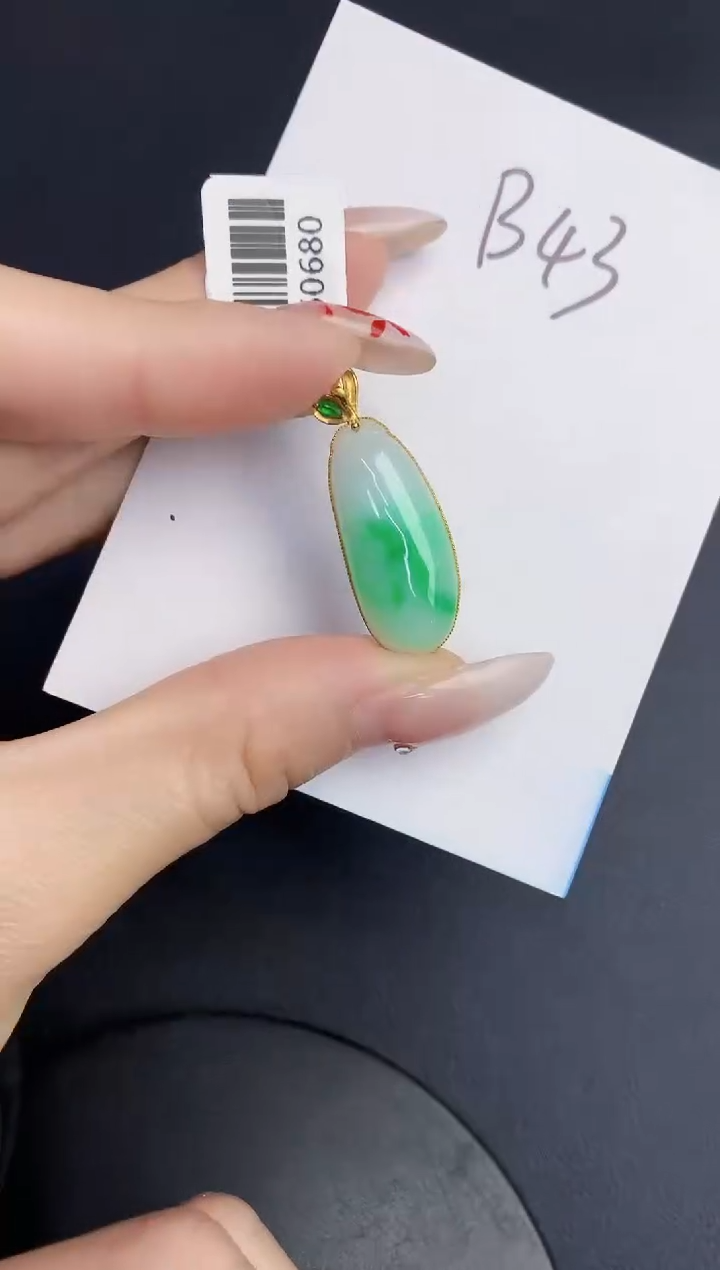 【闪购商品】翡翠颈饰18K金镶嵌000000000000