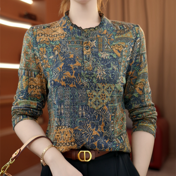 2025新款原版品质高端打底衫时尚减龄衬衫加厚保暖绒衫