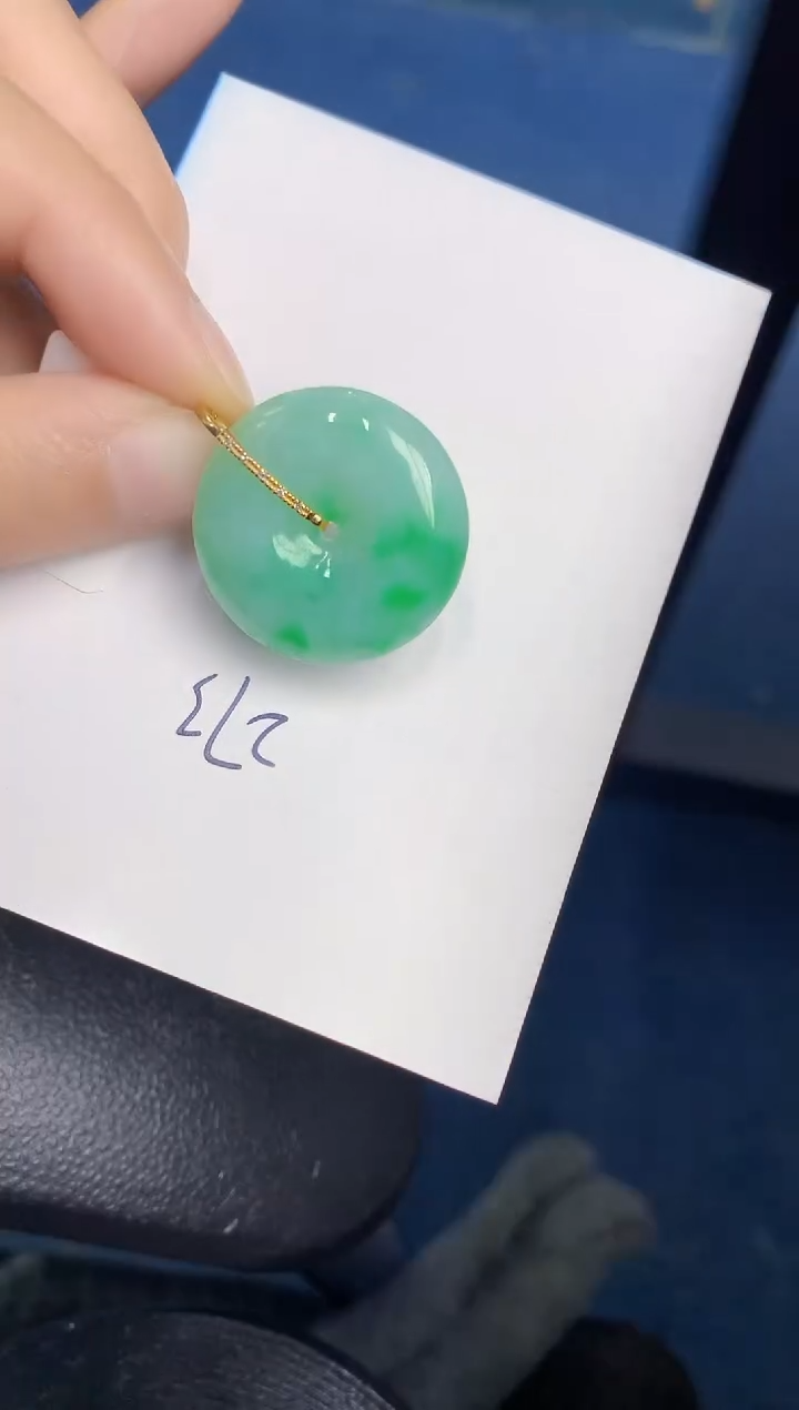 【闪购商品】翡翠颈饰18K金镶嵌000000000
