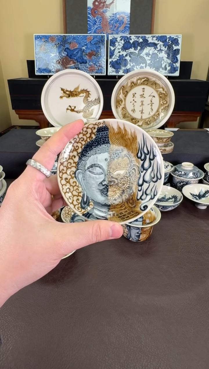 【闪购商品】二号釉一念之间纹杯垫