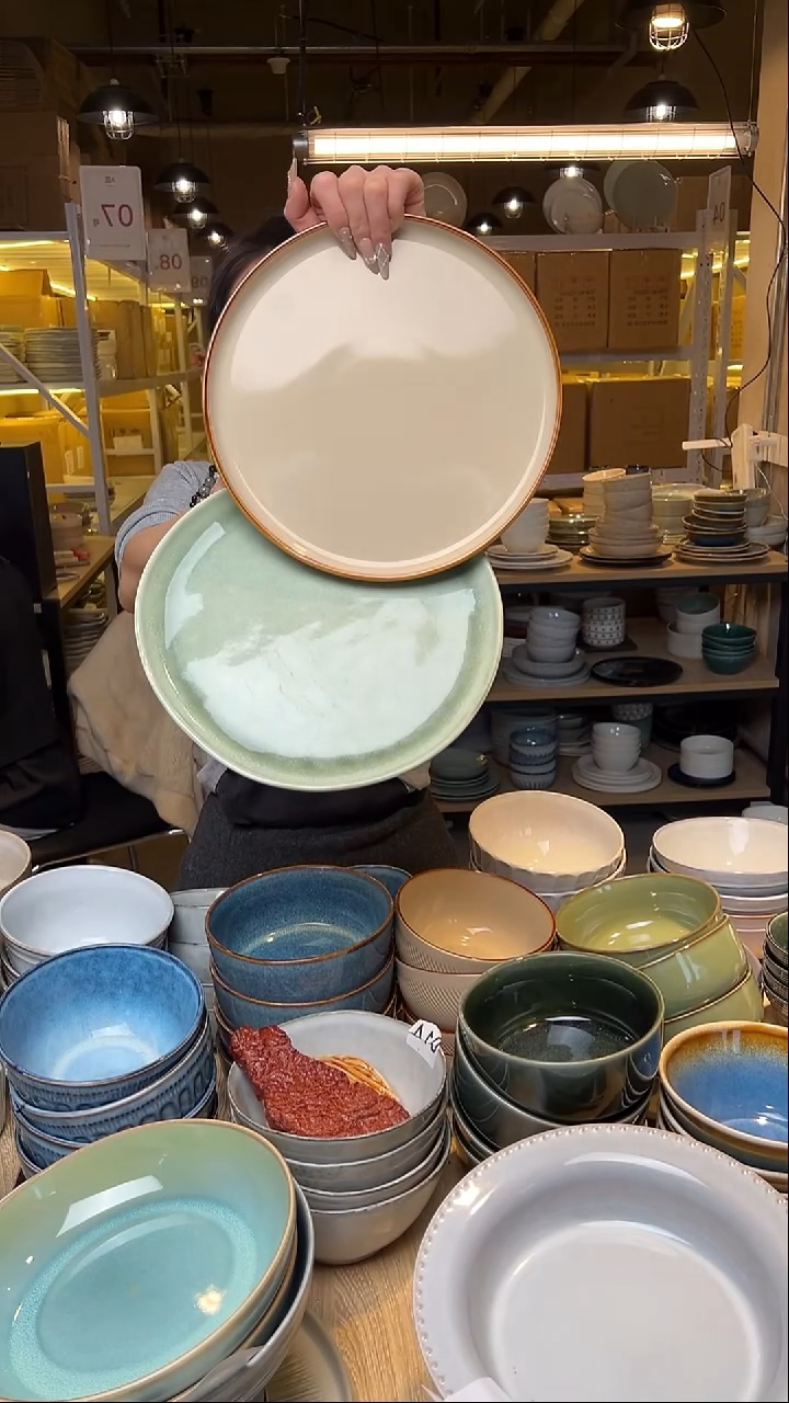 瓷138外贸尾货窑变釉下彩默外微瑕