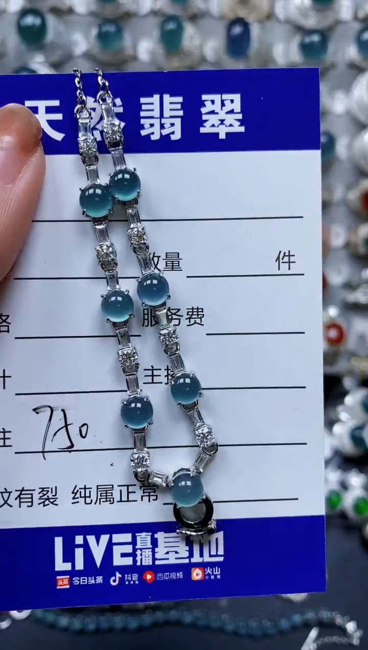 【闪购商品】翡翠颈饰银S925镶嵌0750