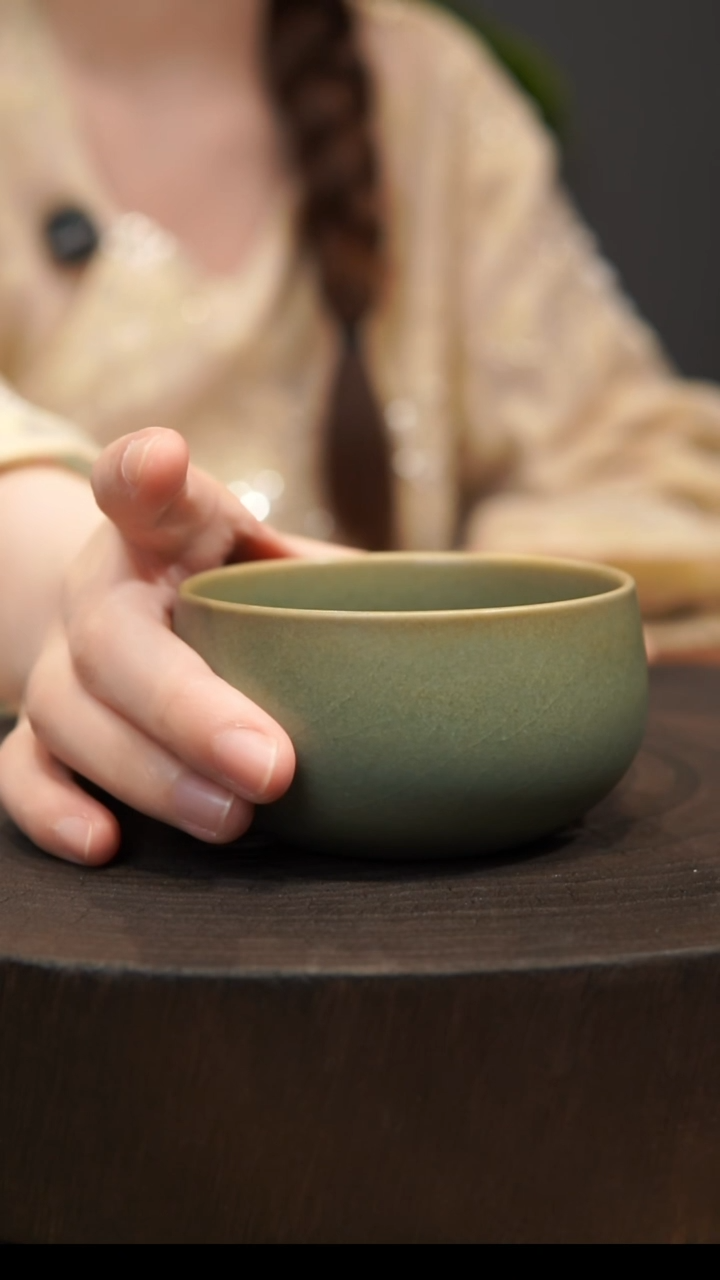 杯禅定杯  汝州原产地  原矿老釉  带底款