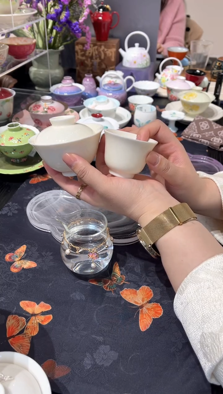 【闪购商品】玉瓷盖碗+2杯福利必入