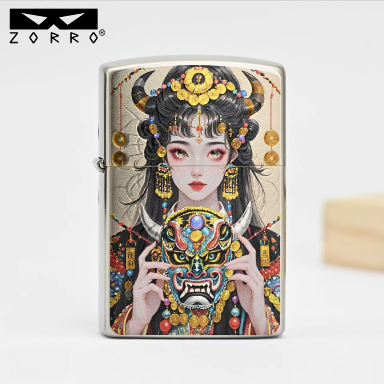 佐罗Z902二代白镍扎基拉姆煤油防风打火机男士个性原装送男友礼物