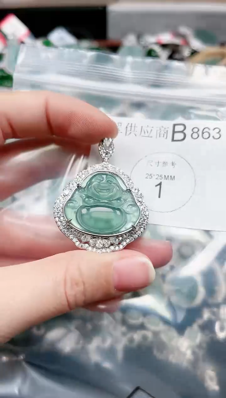 【闪购商品】翡翠颈饰未镶嵌863赠皮绳