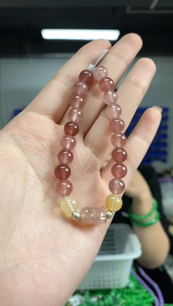 未镶嵌手链水晶多样性发其一颜色微差