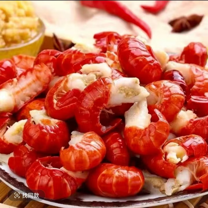 新鲜龙虾尾5斤装   现剥速冻龙虾尾  带黄带膏  顺丰包邮