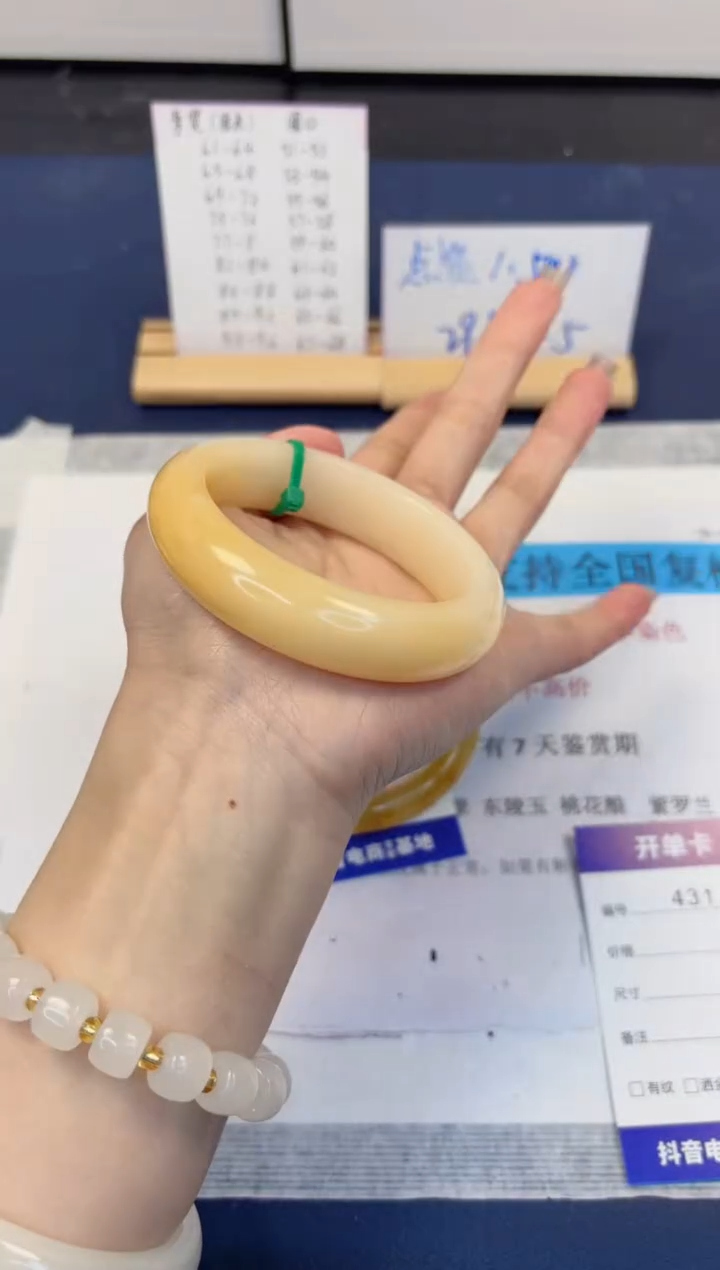【闪购商品】石英质玉手镯未镶嵌431-财气镯-圈口58