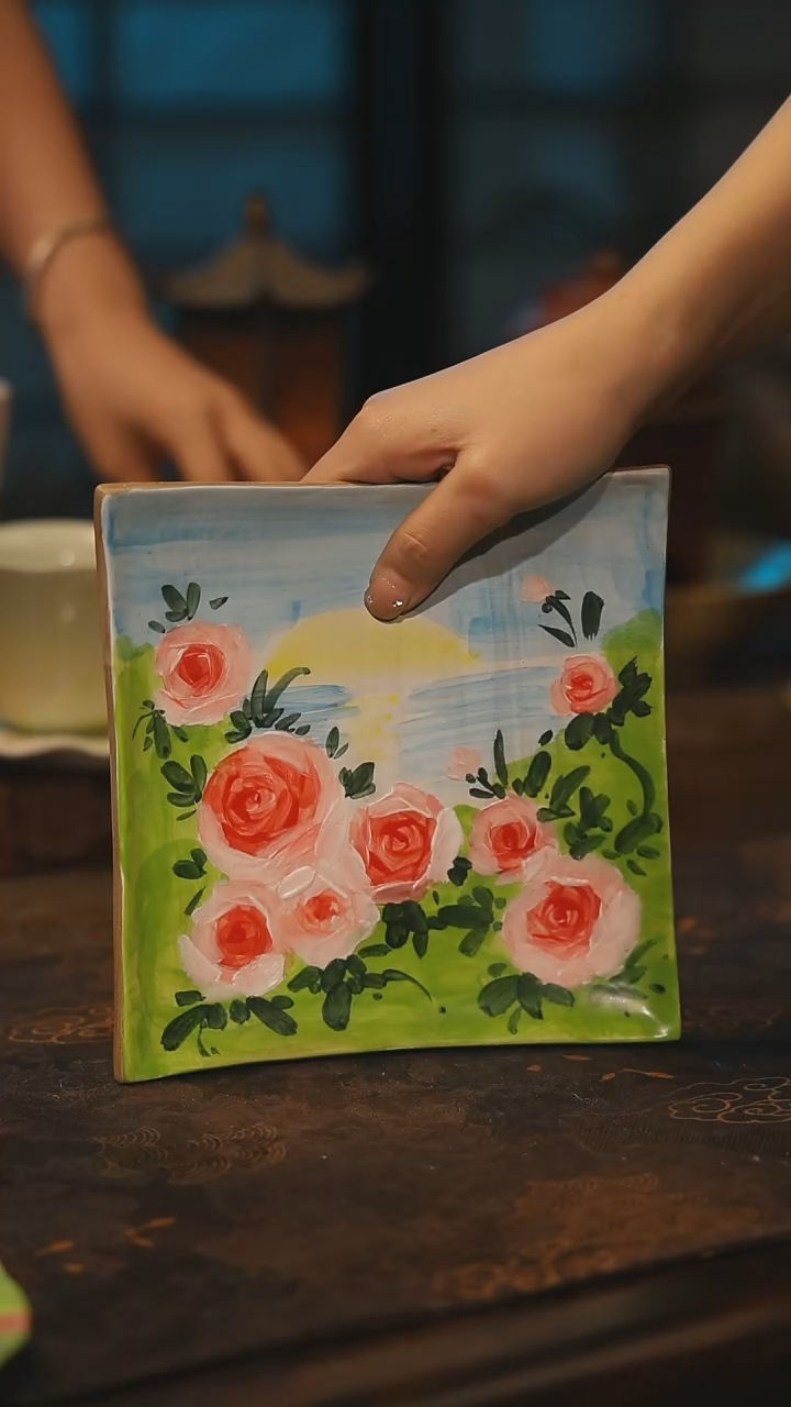 陶瓷景德镇高温釉下彩手工手绘款式