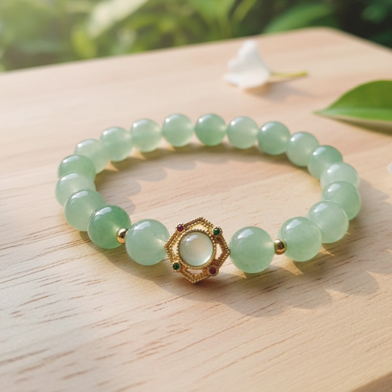 东陵玉手串青提葡萄色S201