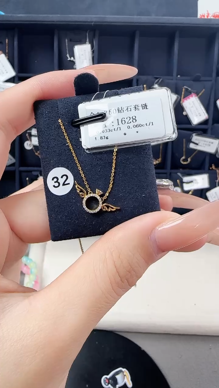 【闪购商品】钻石项链18K金镶嵌6035995020