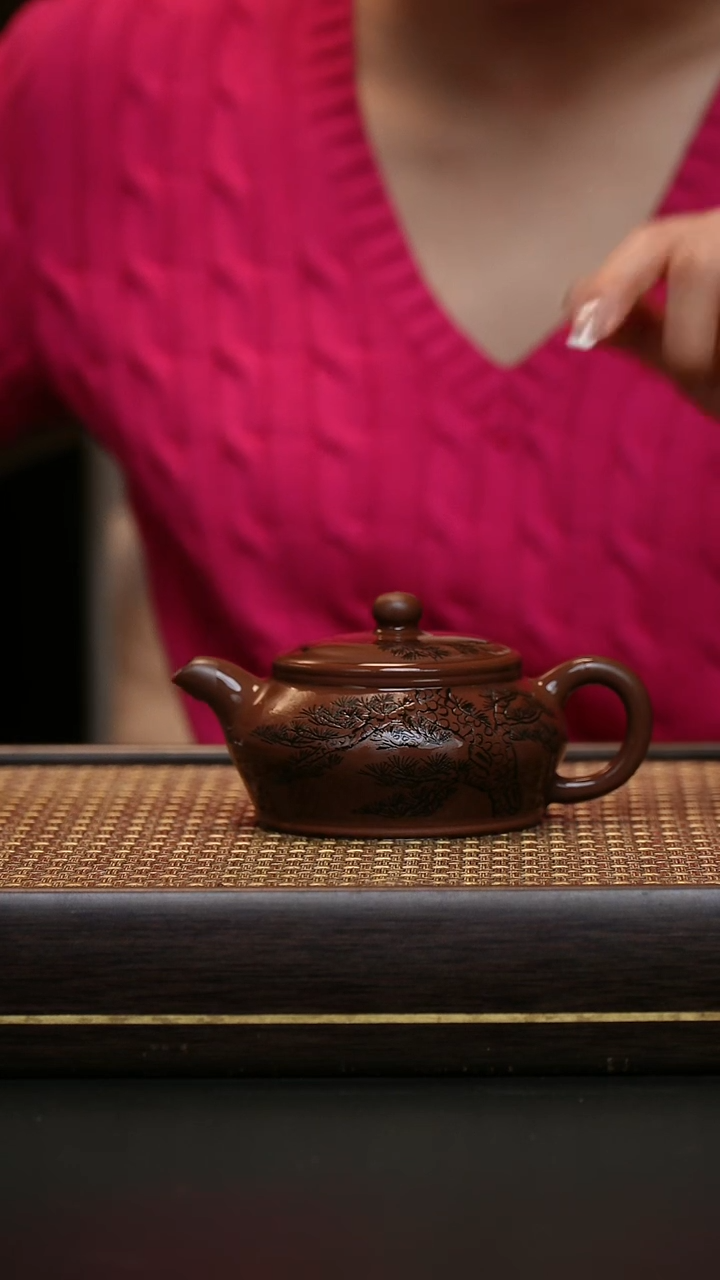 茶壶紫砂冰窖底槽清 曼殊