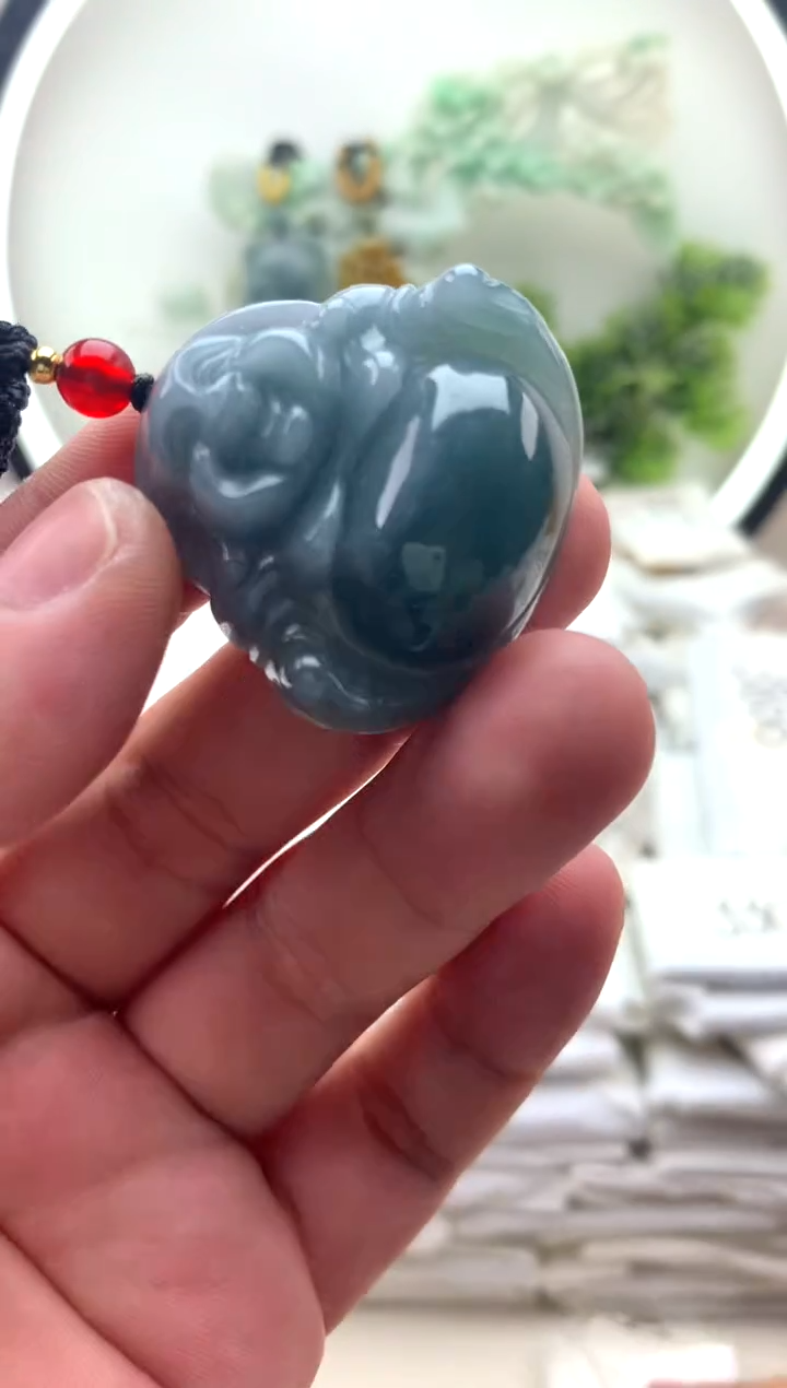 颈饰未镶嵌翡翠佛公1