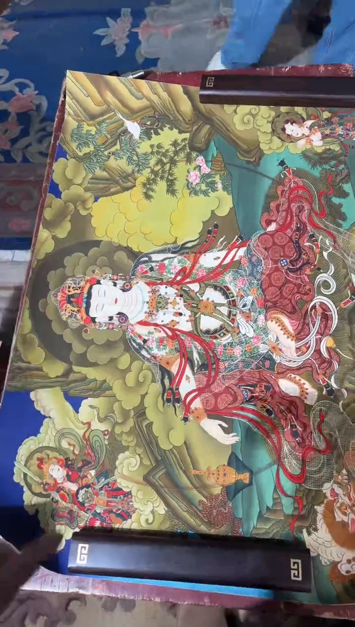 卷轴画龙妹唐卡直播tk16