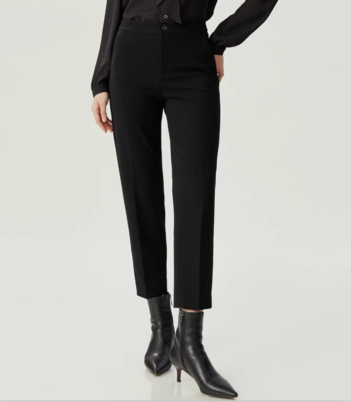 【商场同款】烟管九分裤夏季新款直筒显瘦女高腰职业西装裤1100507