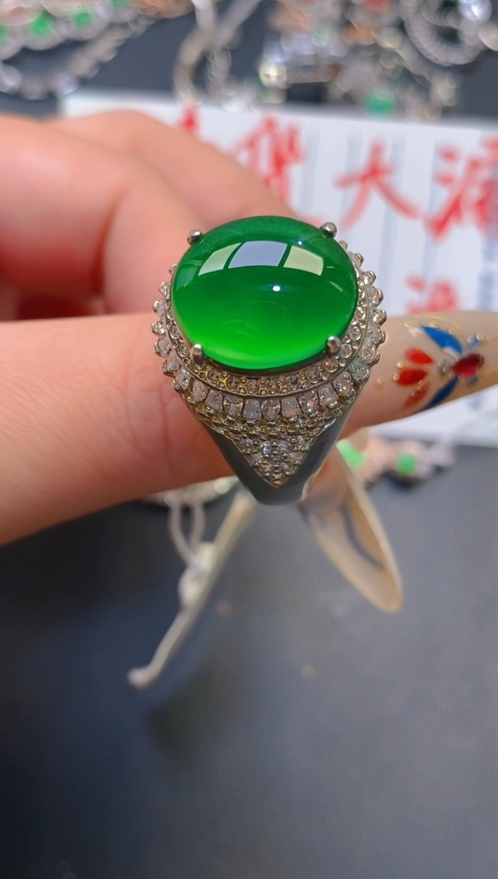 【闪购商品】翡翠耳饰未镶嵌天然A货翡翠1