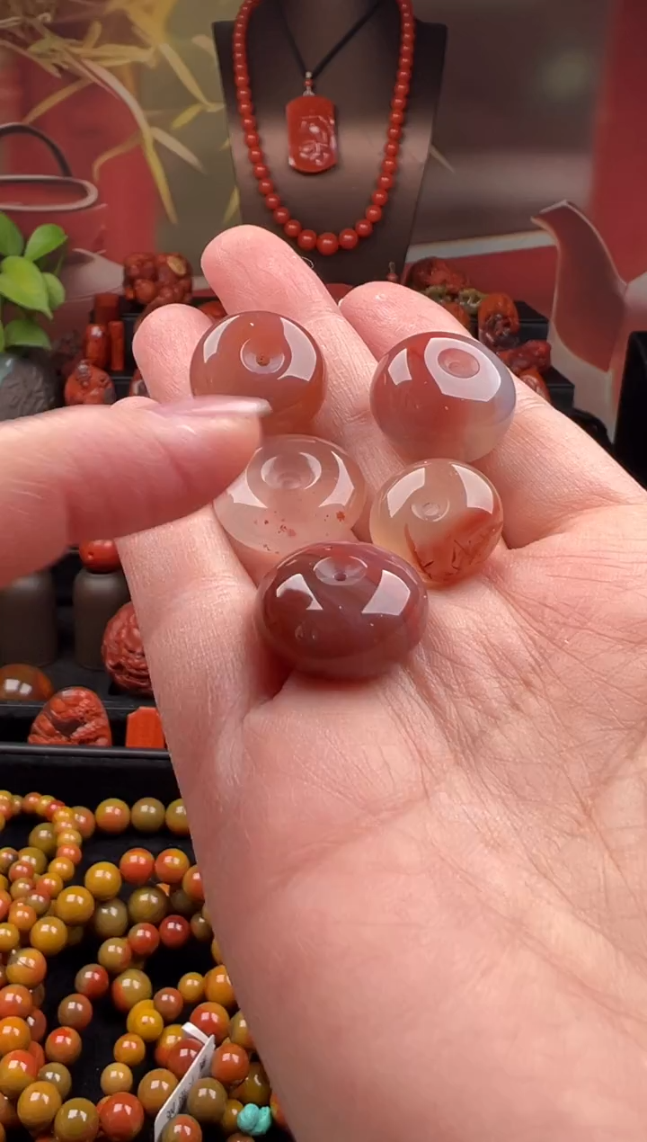 未镶嵌平安扣南红玛瑙平安扣（多样性发其一）