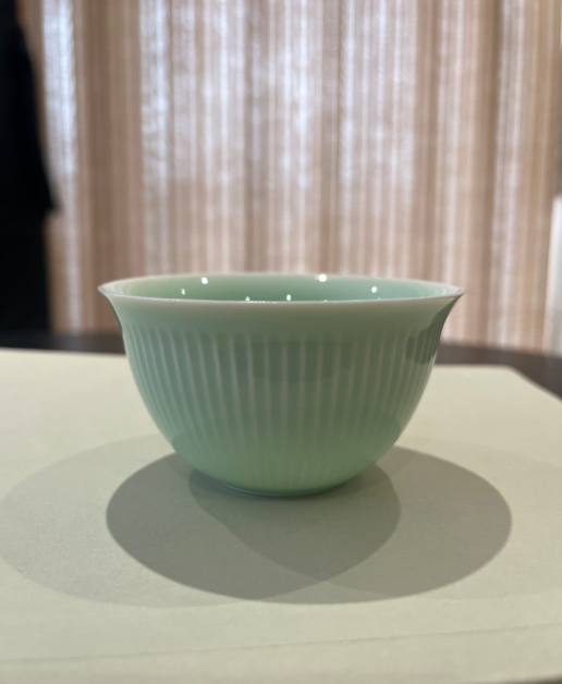 青瓷青精致上品大茶杯（成艺瓢口杯）