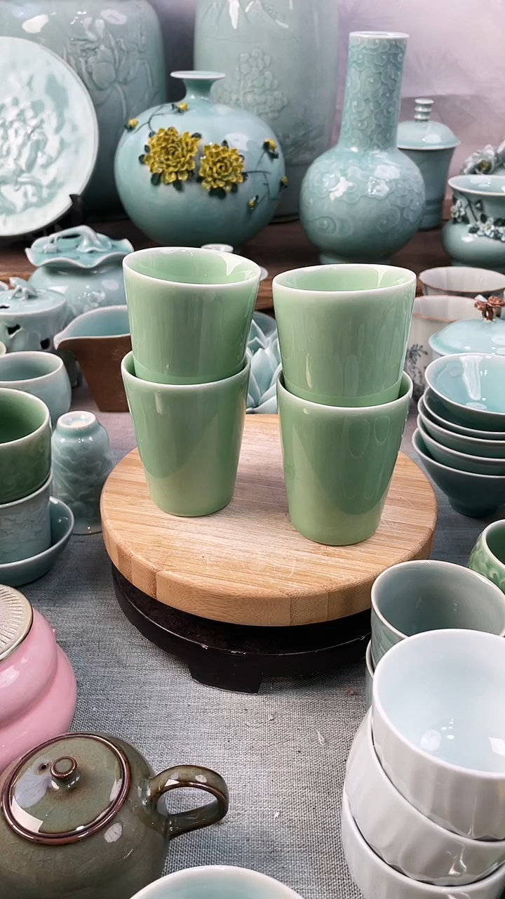 【闪购商品】4个 特价 微瑕 慧仙青瓷 限时福利放漏