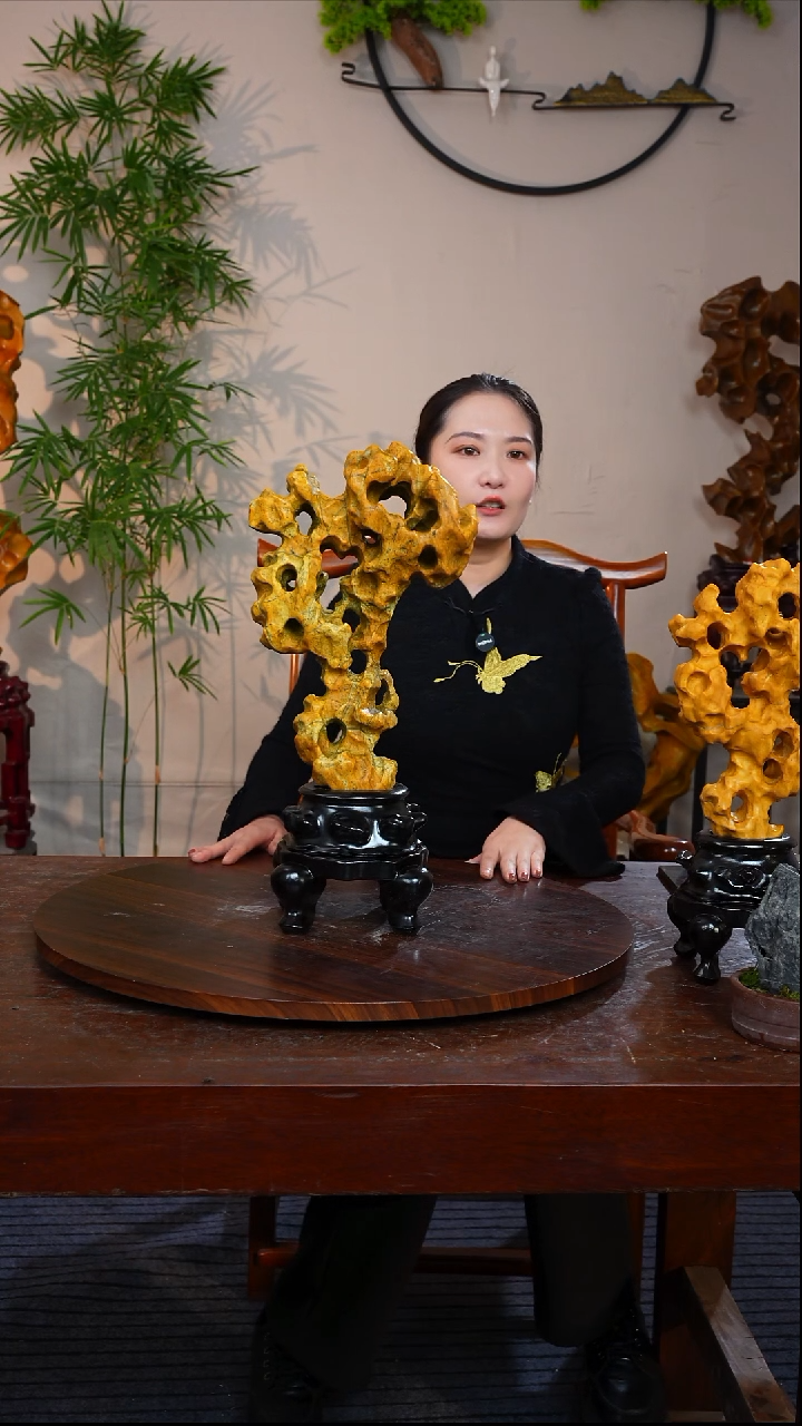 石材精美太湖石家居摆件