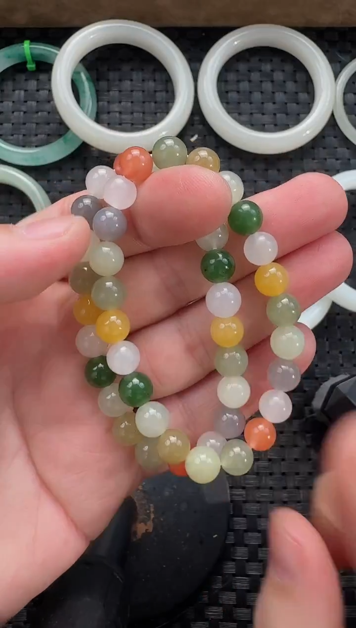 颈饰未镶嵌和田玉8mm多宝（多样性发货拍一发一）