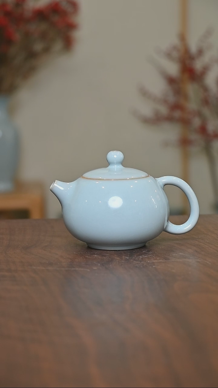 【闪购商品】其他手拉西施壶150毫升 天青釉 朱晓辉款