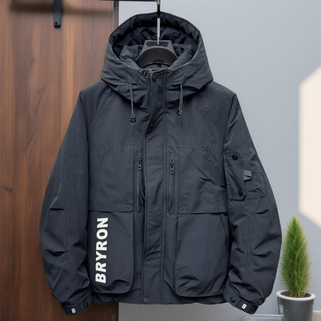 （下单非主图）男款秋冬夹克棉服长中短款时尚宽松休闲潮流连帽韩版