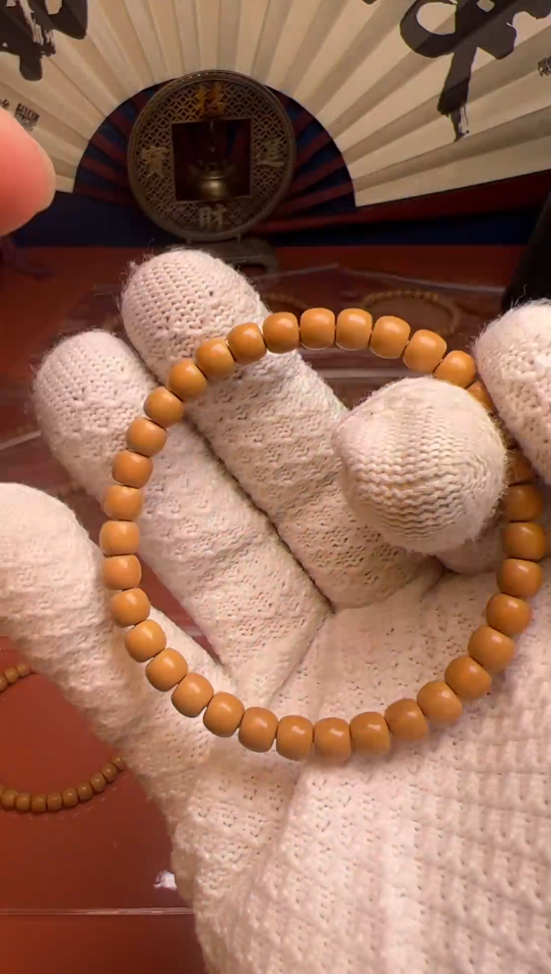 【闪购商品】橄榄核手串老挝核尖单圈6.4mm