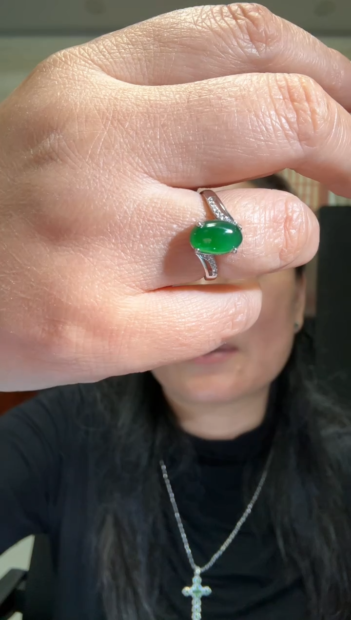 颈饰银S925镶嵌翡翠00006196