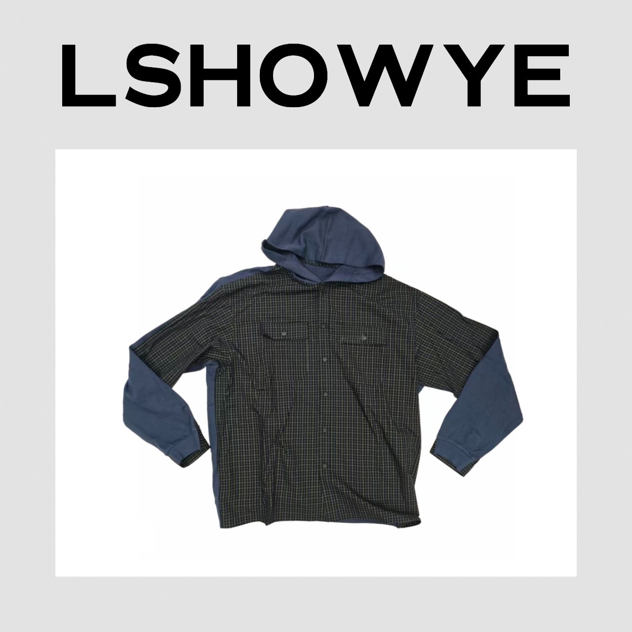 LSHOWYE｜前后拼接衬衣卫衣6FF117