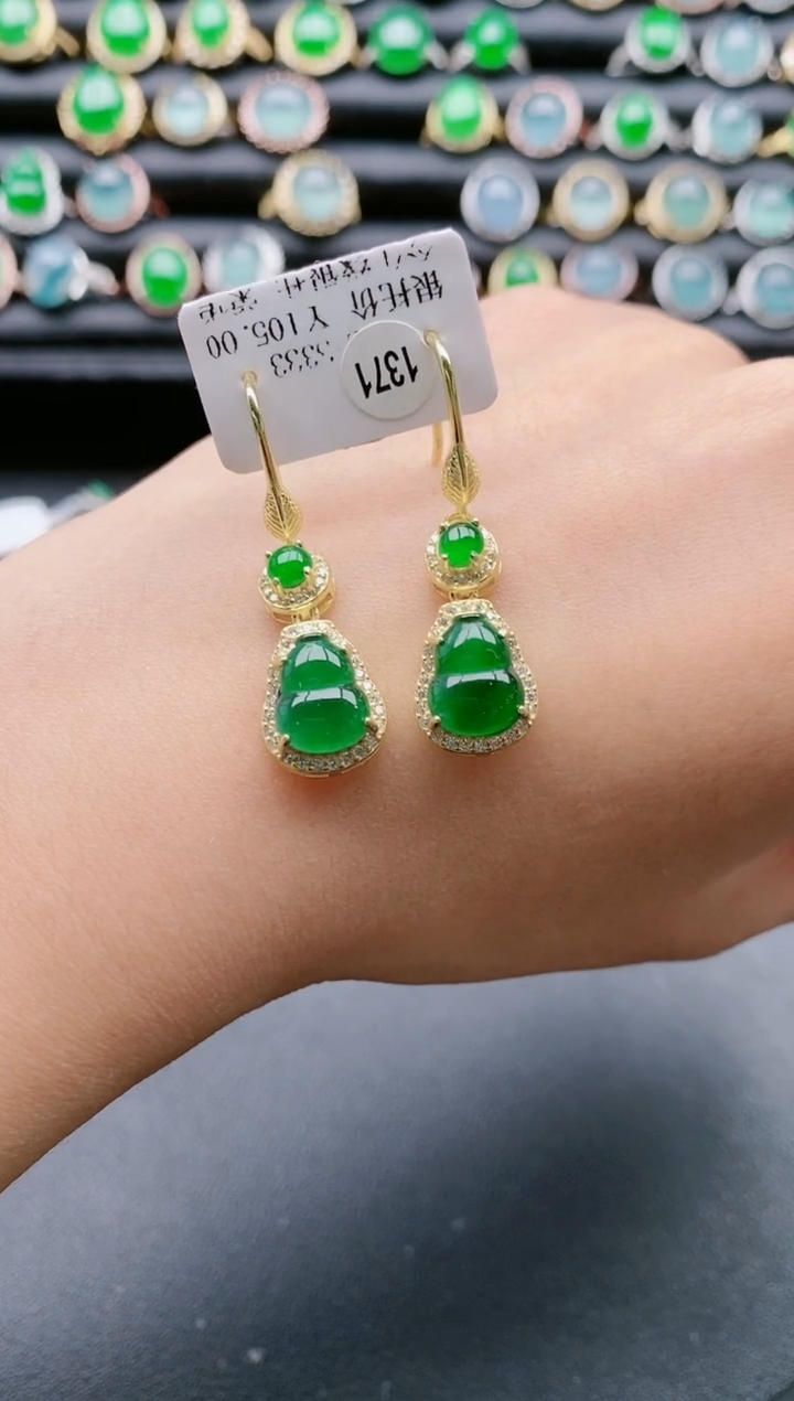 【闪购商品】翡翠戒指银S925镶嵌11111