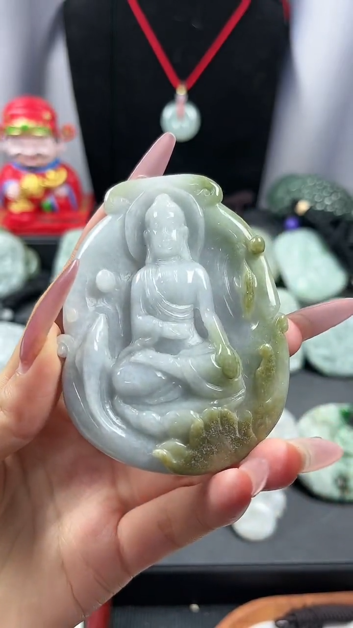 【闪购商品】翡翠颈饰未镶嵌阿弥陀佛