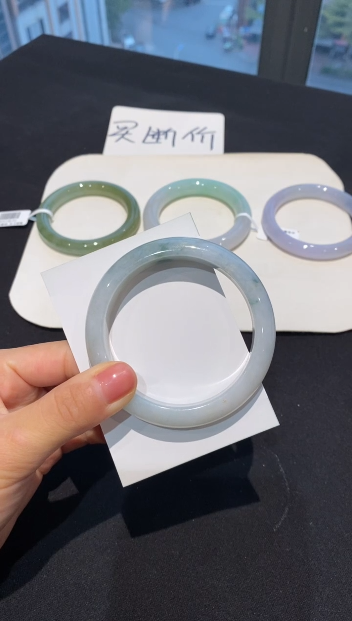 【闪购商品】翡翠手镯未镶嵌57正圈--不退不换