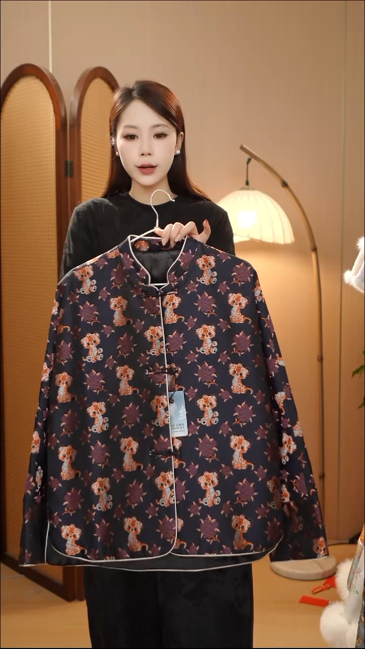 三马 一夜暴富夹棉外套        