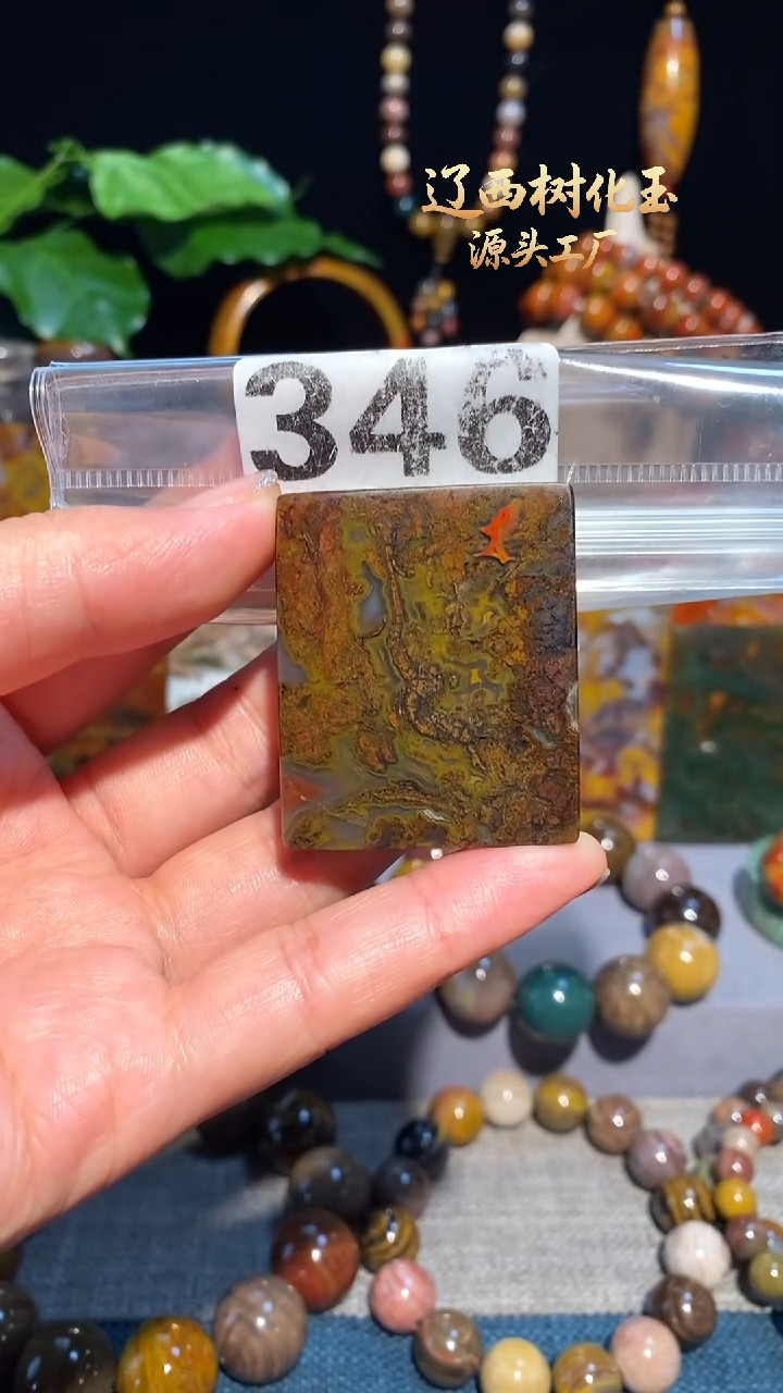 未镶嵌-硅化玉天然北票硅化玉吊坠